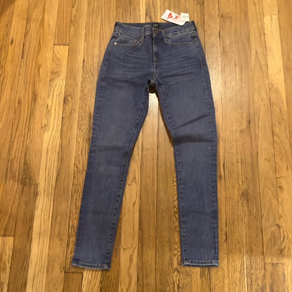 Gap denim true skinny size 25 blue jeans new with tags